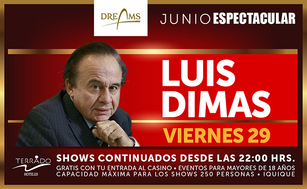 El “Rey” promete hacer bailar a  todo el público de Dreams Iquique