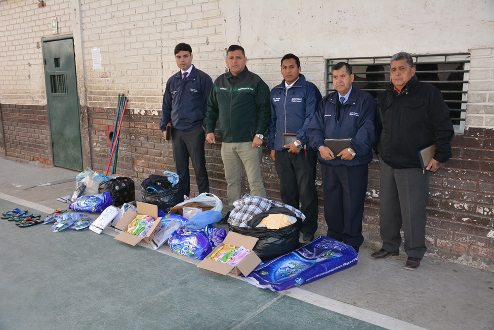 Pastoral evangélica hizo importante donación a internos del CDP de Pozo