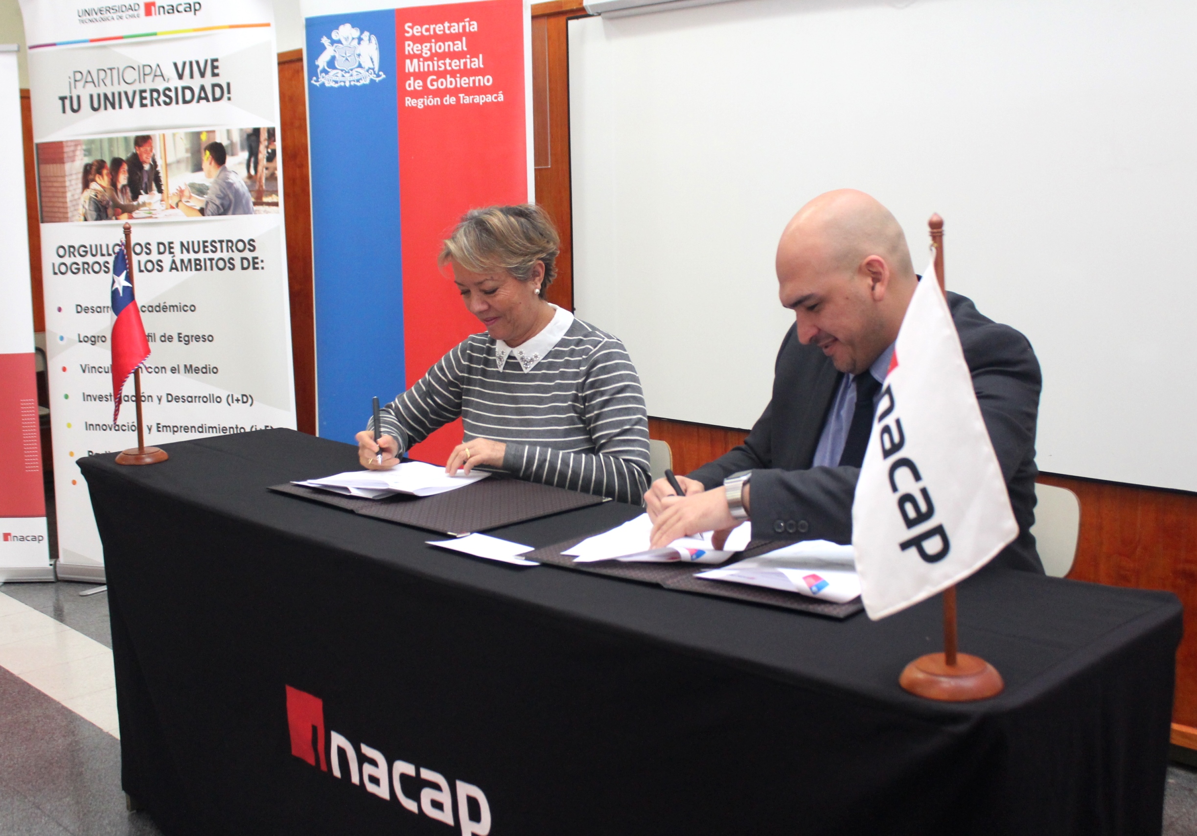 Seremi de Gobierno e Inacap firman convenio de colaboración para fortalecer rol de dirigentes sociales