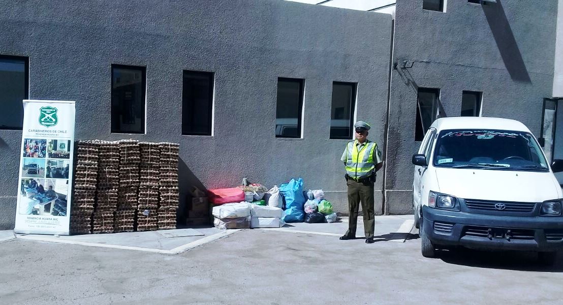 Detenidos por contrabando de alimentos