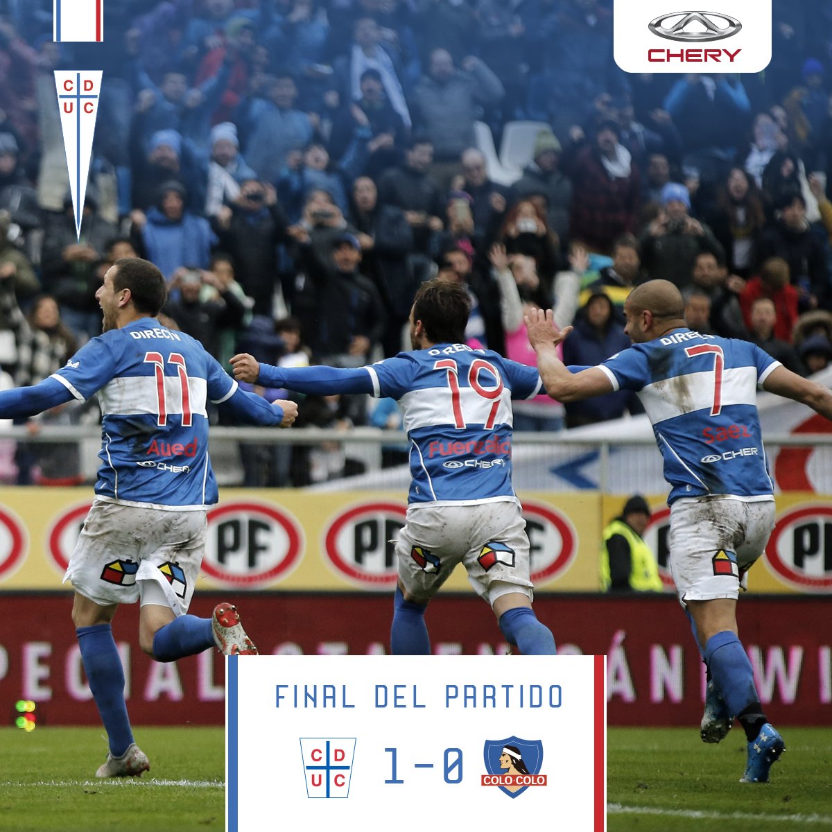 La UC se quedó con el clásico ante Colo Colo