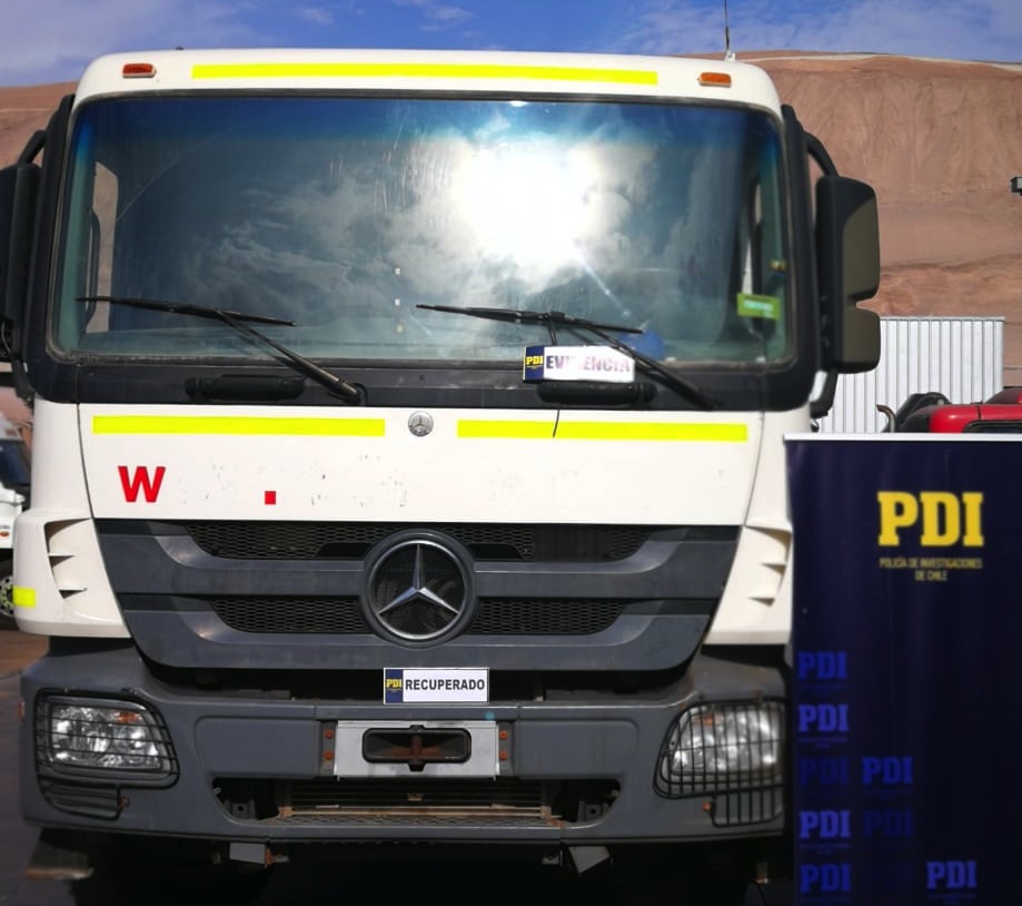 Camión avaluado en 85 millones robado en Antofagasta apareció en Iquique