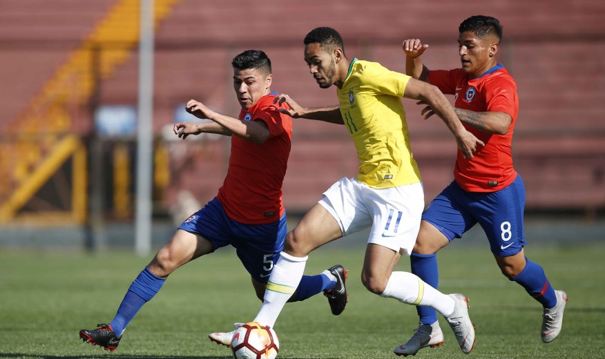 La Roja Sub 20 cerró con una apasionante igualdad los amistosos frente a Brasil