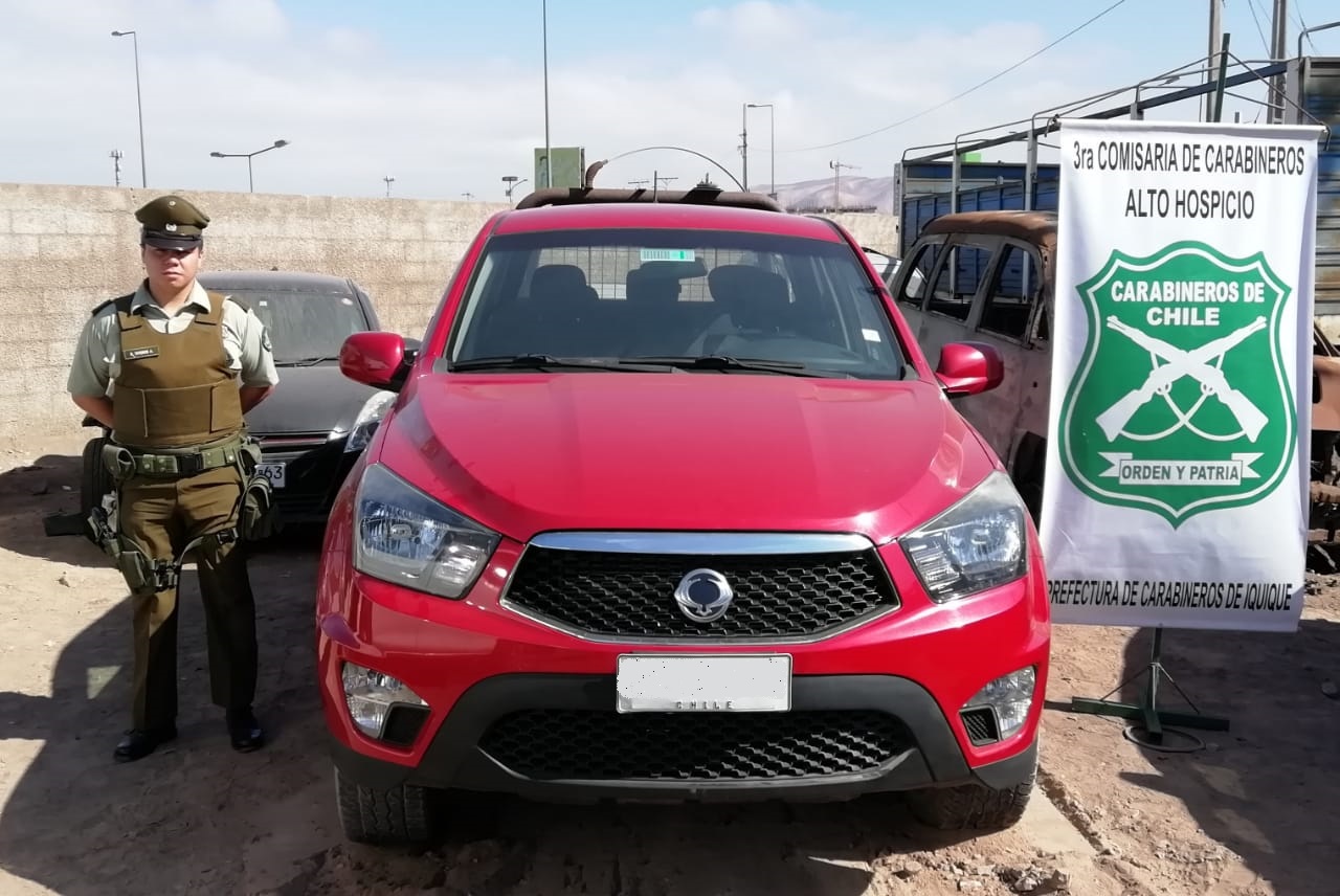Carabineros encontró camioneta robada en Secretaría Regional de Transportes y Telecomunicaciones
