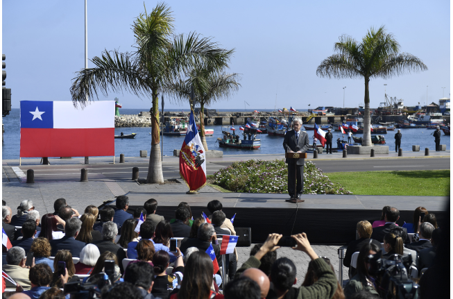 Presidente Piñera visita Antofagasta tras fallo de Corte Internacional de Justicia de La Haya