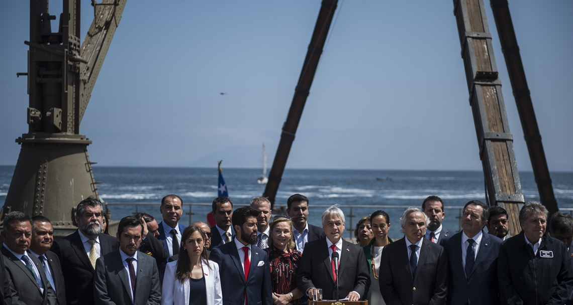 Presidente Piñera estará hoy martes en Antofagasta