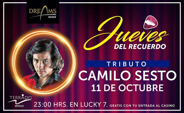 Jueves del recuerdo: Tributo de lujo a Camilo Sesto en el Casino Dreams