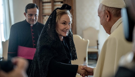 Cecilia Morel tras audiencia con el Papa: “Nos felicitó por promover el envejecimiento positivo”