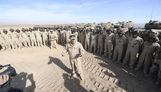 Presidente Piñera participa de ejercicio combinado de las Fuerzas Armadas en la zona norte