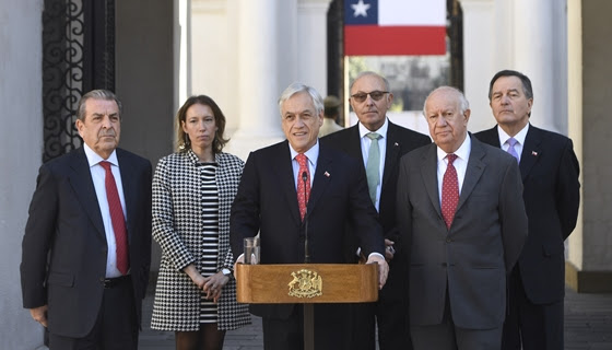 Presidente Piñera se reúne con exMandatarios Frei y Lagos tras fallo de La Haya