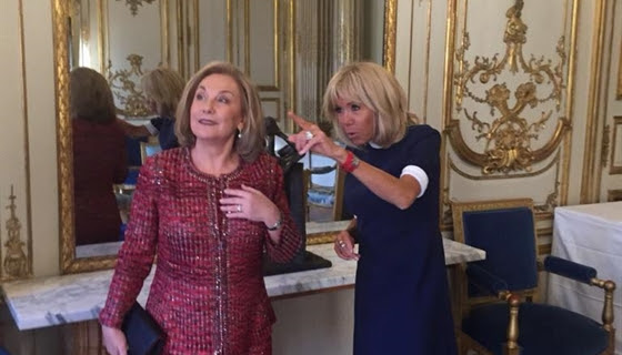 Cecilia Morel se reúne con primera dama de Francia, Brigitte Macron