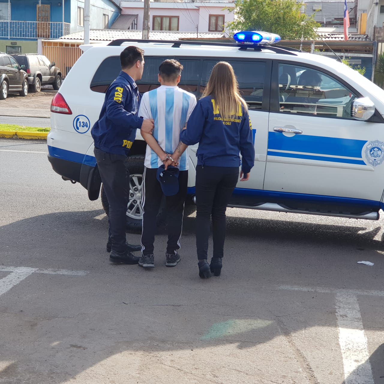 PDI detiene a sujeto por homicidio frustrado con arma de fuego en contra de menor de edad