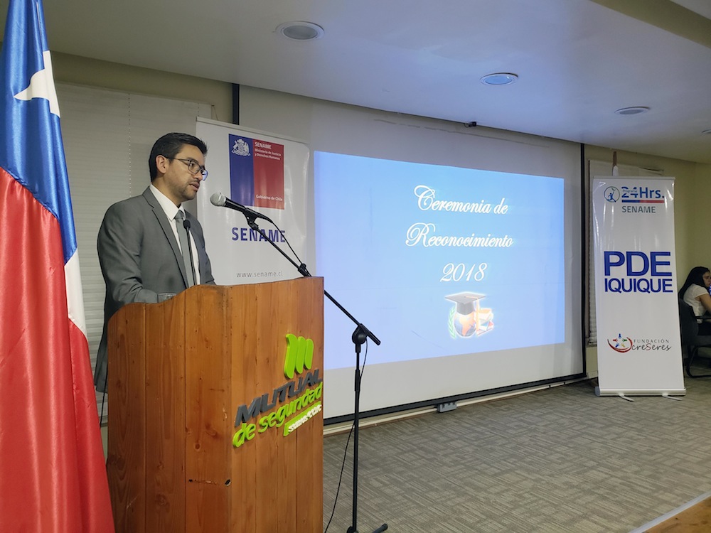 Reconocen avance y logros académicos en programa 24 Horas Sename