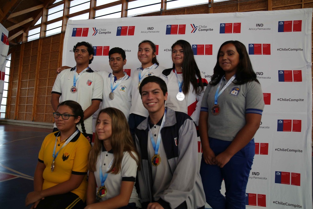 Ceremonia de premiación destacó a los mejores exponentes regionales de los Juegos Deportivos Escolares