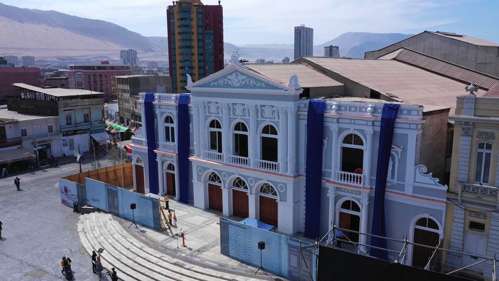 Lista restauración de la fachada del Teatro Municipal