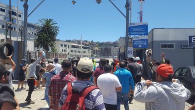 Paro portuario: Desde Iquique apoyaron a trabajadores de Valparaíso