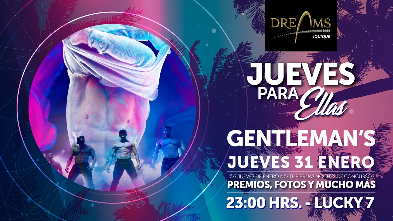 Bailarines de “Gentleman» hoy en Casino Dreams