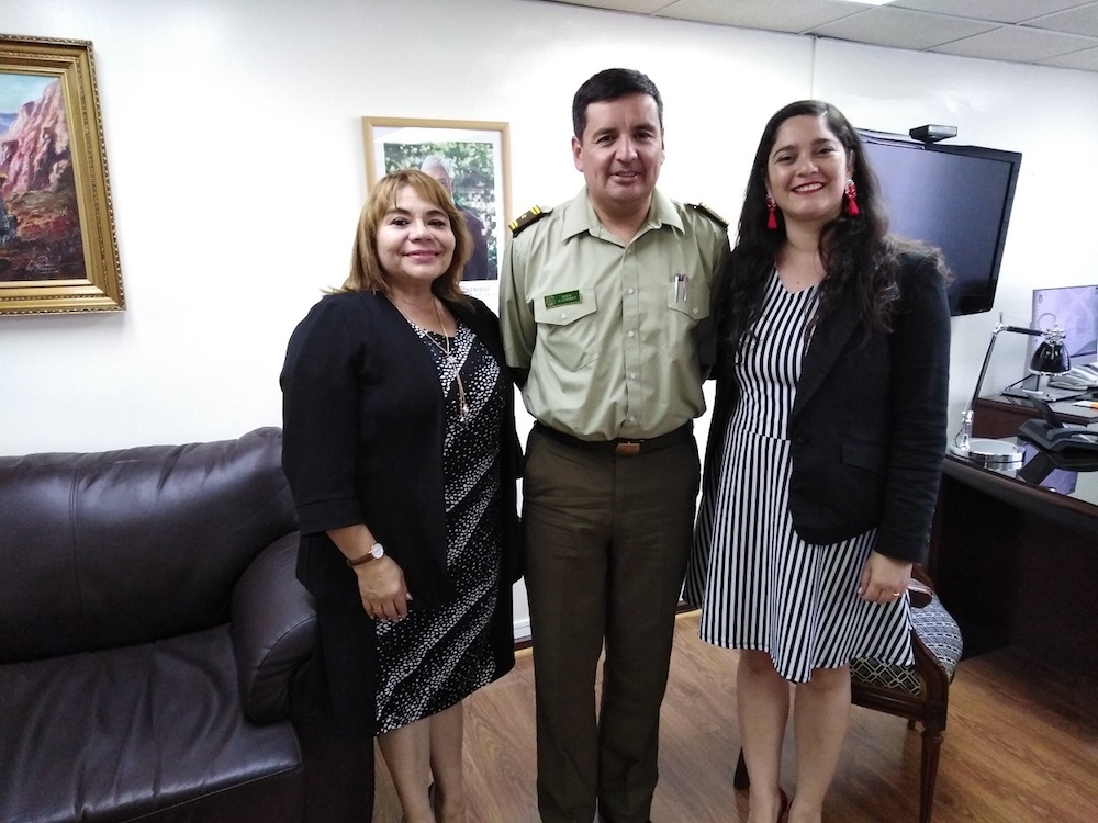 Seremi de la MujeryEG, SernamEG y Carabineros afianzan trabajo conjunto en la región