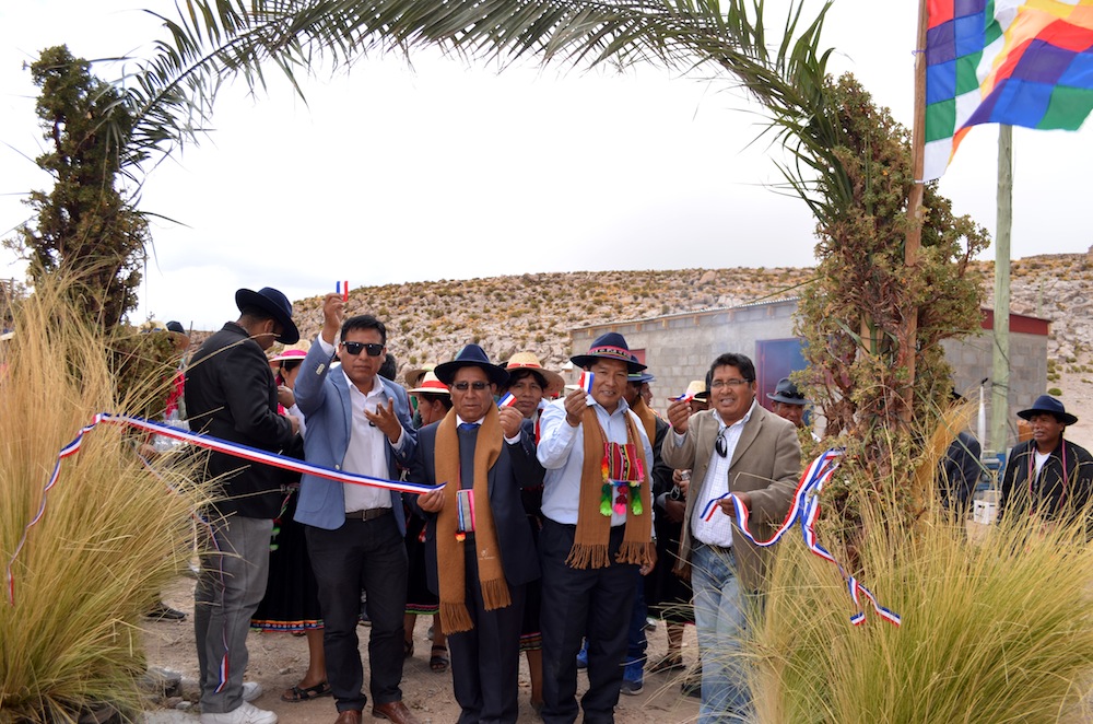 Ancuaque inauguró sistema de conducción de aguas