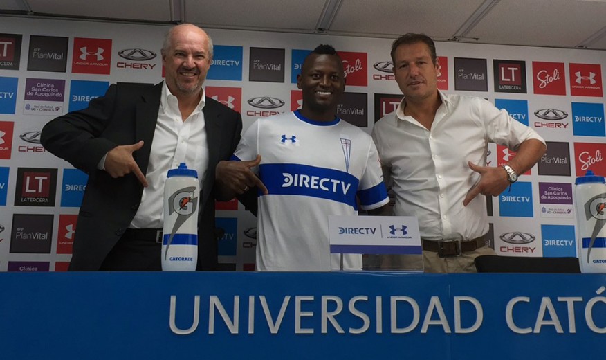 Duvier Riascos es el sexto refuerzo de la UC: “Es uno de los clubes grandes de Chile y eso motiva mucho”