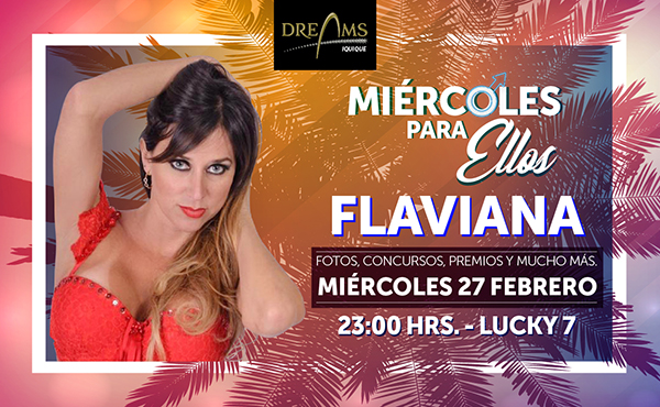 Flaviana y el Axé llegan a un «Miércoles Para Ellos” en Casino Dreams