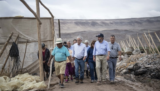 Presidente Piñera en Arica: “Todos los chilenos estamos unidos para ayudarlos en estos momentos de adversidad”