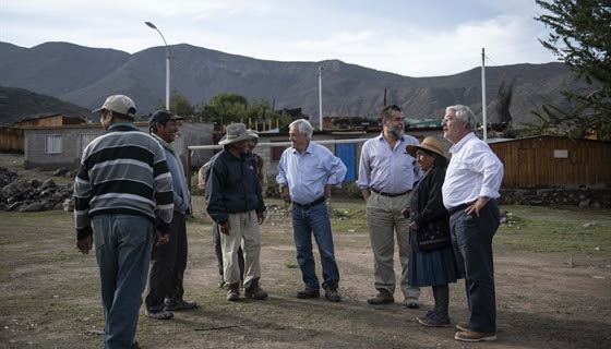 Presidente Piñera finaliza recorrido por zonas afectadas en Tarapacá, Arica y Antofagasta