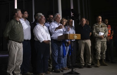 Presidente Piñera en Tarapacá para evaluar daños tras lluvias