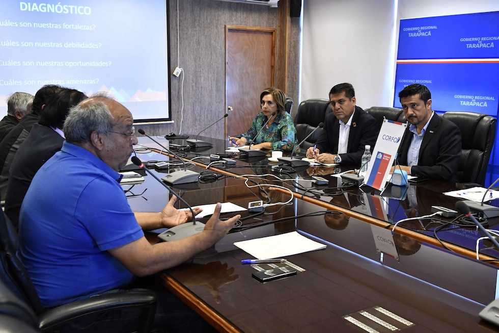 Cores Berrios y Lagos en mesa ZOFRI del Gobierno Regional y CORFO