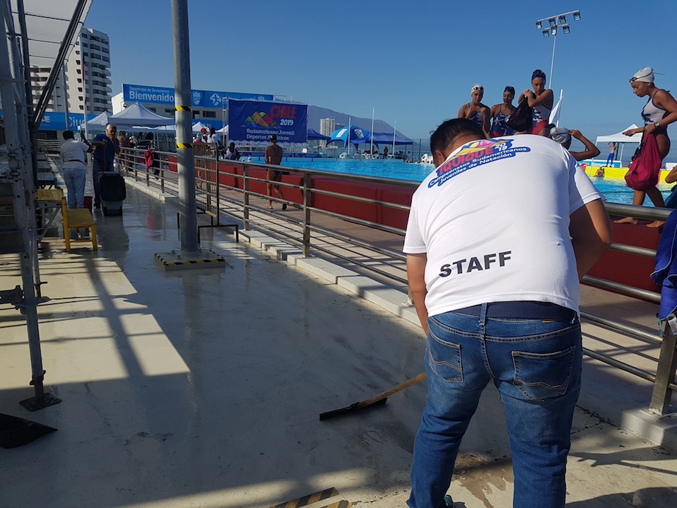 Intensa lluvia no afectó Torneo Sudamericano de Deportes Acuáticos Iquique 2019