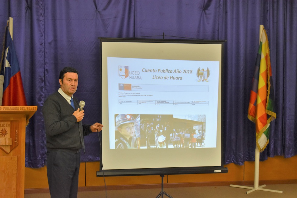 Liceo Huara entregó cuenta de gestión