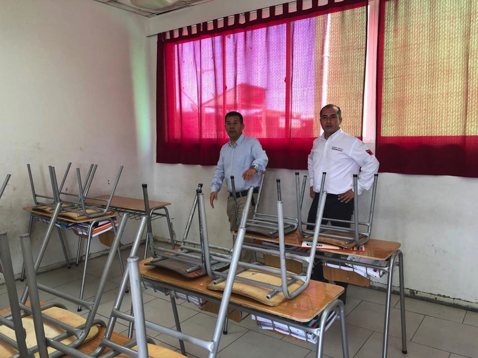 Autoridades constatan condiciones de establecimientos educacionales tras contingencia climática