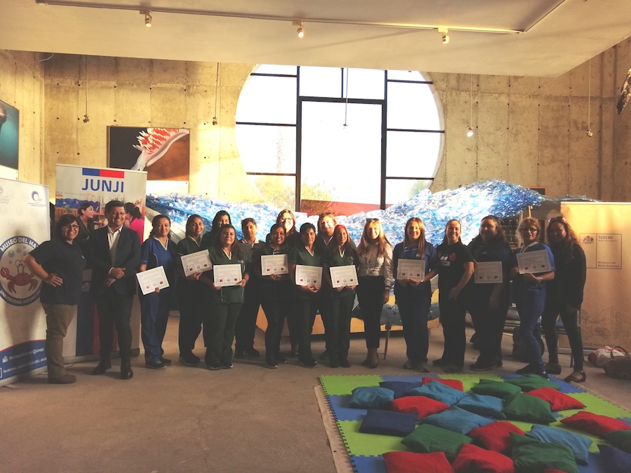 Educadoras de JUNJI fueron certificadas como mediadoras de aprendizajes marinos