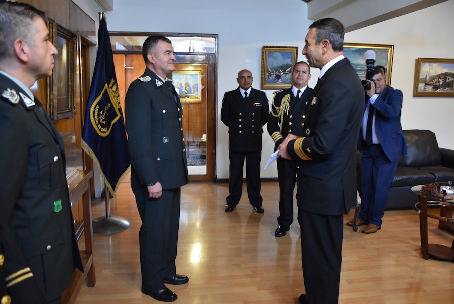 Gendarmería saludó a la Armada