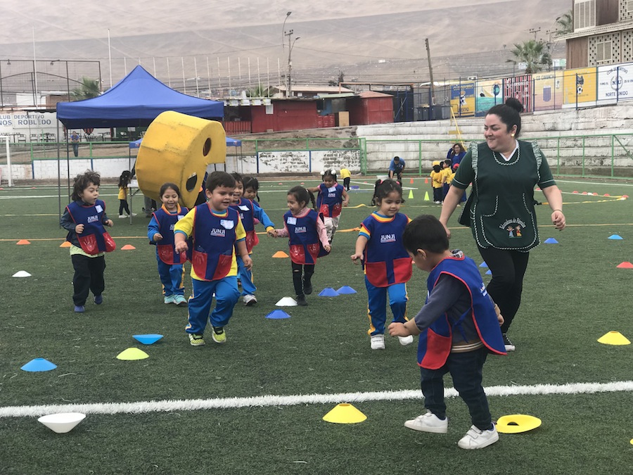 Párvulos de JUNJI apuestan por los estilos de vida saludable