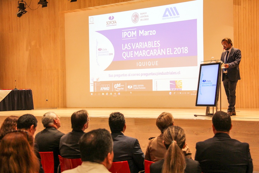 Banco Central presentará el Informe de Política Monetaria en Iquique