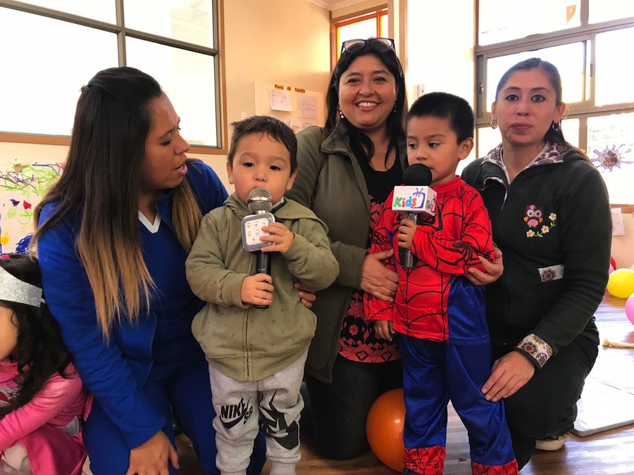 Párvulos de JUNJI jugaron a ser periodistas