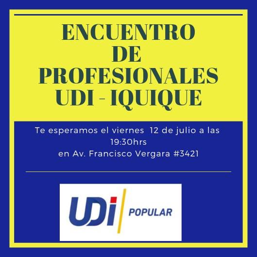 Este viernes Encuentro de Profesionales UDI-Iquique