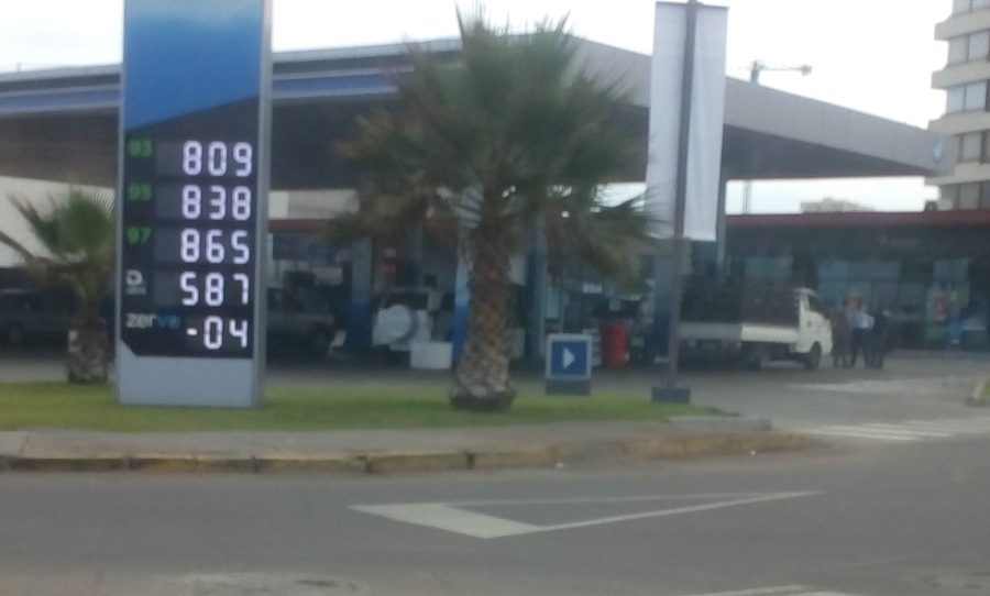 Subieron las bencinas, la parafina y el gas
