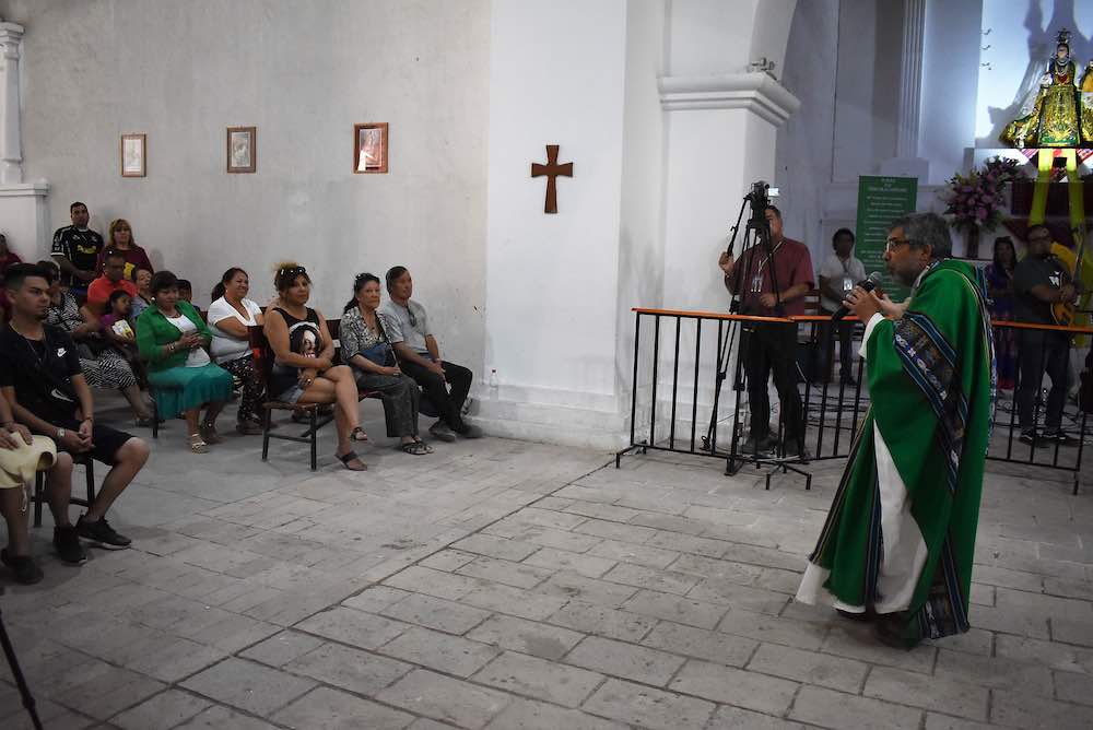 Misa para migrantes y transportista