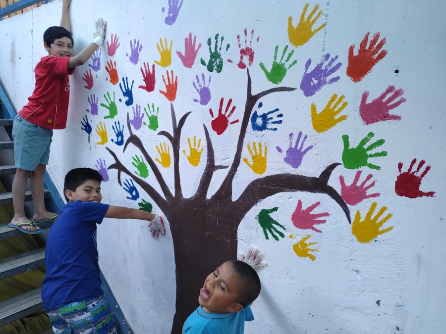 Mural preventivo en localidad de Tarapacá