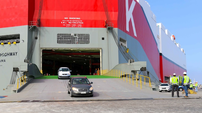 Niagara Highway alcanza la mayor transferencia de vehículos en el Puerto de Iquique
