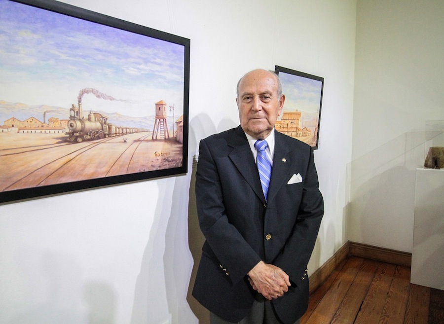 Tito Max Barrera presenta obras pictóricas sobre la pampa salitrera en Sala de Arte Collahuasi