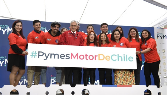 Presidente Piñera destaca el aporte de las pequeñas y medianas empresas a Chile: “Son el motor que mueve al país”