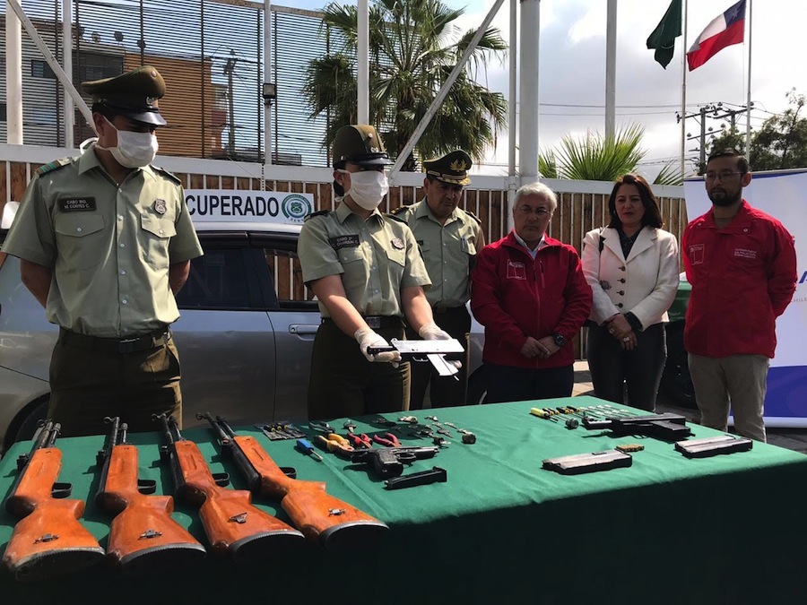 Banda armada dedicada al robo de vehículos cayó en allanamiento en comuna de Alto Hospicio