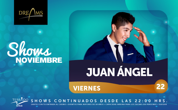 “Juan Ángel” llega con  nuevo single al Casino Dreams