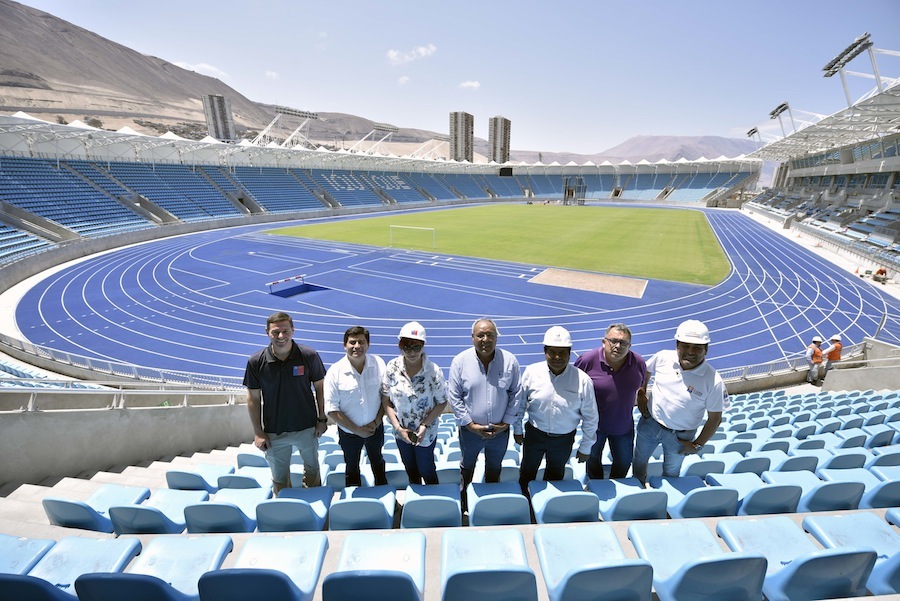 Cores inspeccionaron avance de las obras en el Estadio “Tierra de Campeones