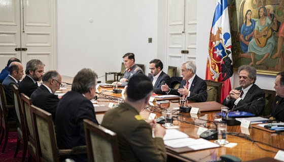 Presidente Piñera encabeza el Consejo de Seguridad Nacional