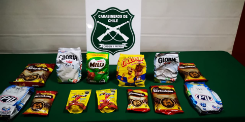 OS-7: Detenidas ocultaban droga en alimentos no perecibles para transportar la droga