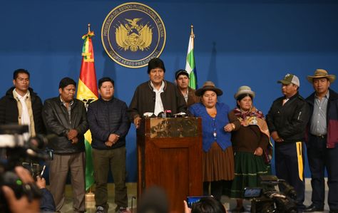 Evo anunció nuevas elecciones tras auditoría que detectó irregularidades en comicios del 20 de octubre